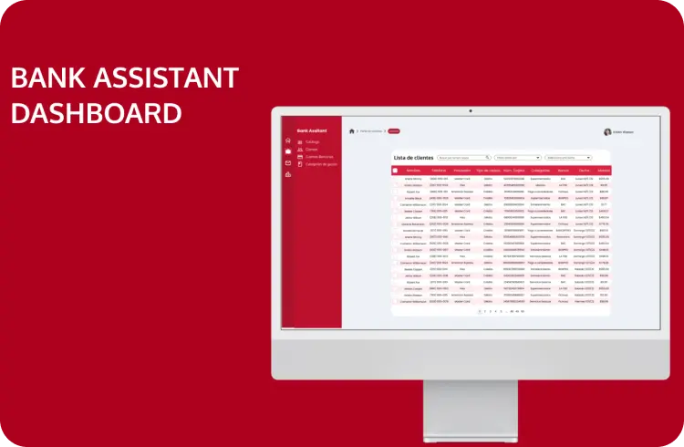 bank assistant dashbord